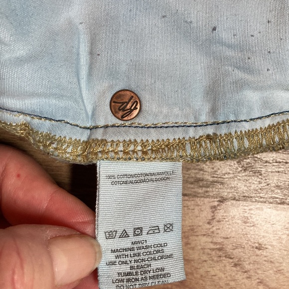 Free People Side Stripe Boyfriend Raw Hem Jeans 28 they run bigger - Picture 10 of 11